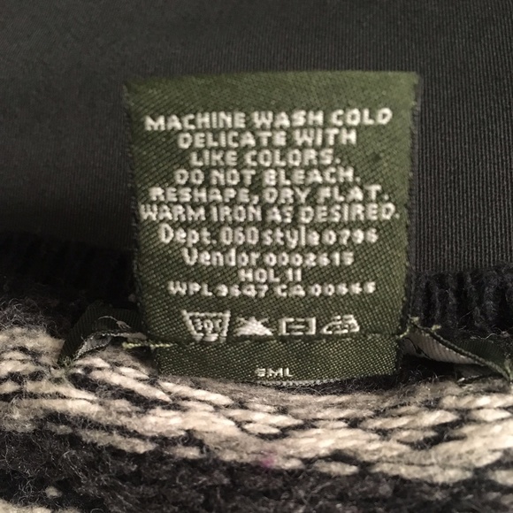 Eddie Bauer Fair Isle Cardigan Sweater - Picture 5 of 5